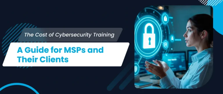 “MSP discussing cybersecurity training costs and ROI with business clients”